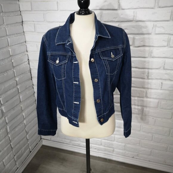 Polo Jean's Co. Ralph Lauren Ladies Size Large Medium Wash Vintage Jean Jacket - Picture 6 of 11